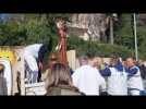 La statue de la Vierge Marie quitte l'ancien hôpital de la Miséricorde d'Ajaccio