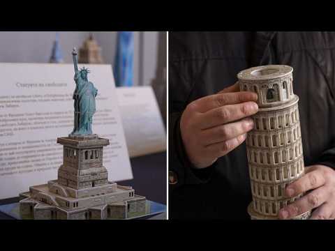 Bulgarian exhibition lets visitors touch 3D models of world famous landmarks