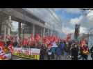 Protesters march against pension reform in western France
