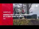 VIDEO. Cérémonie d'hommage pour l'hôpital provisoire de la Croix-Rouge irlandaise à Saint-Lô