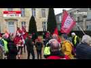 VIDÉO. Retraites : après le 49.3, 220 manifestants investissent la cour de la mairie à Thouars