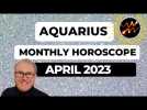 Aquarius Horoscope April 2023 - home plans can change, and your words and ideas can captivate.