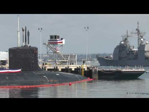 Submarines at San Diego base ahead of AUKUS summit