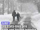 Climat : Les États-Unis pris dans une double tempête #shorts