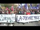 Start of the demonstration in Rennes against Macron's pension plan