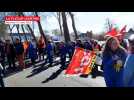 VIDEO. Grève du 15 mars : 350 manifestants à La Flèche et de brefs blocages aux ronds-points
