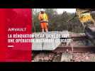 VIDEO. L'impressionnant remplacement des traverses de la ligne de fret Parthenay-Saint-Varent