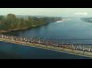 VIDÉO. Des milliers de coureurs et un record battu au Marathon de la Loire