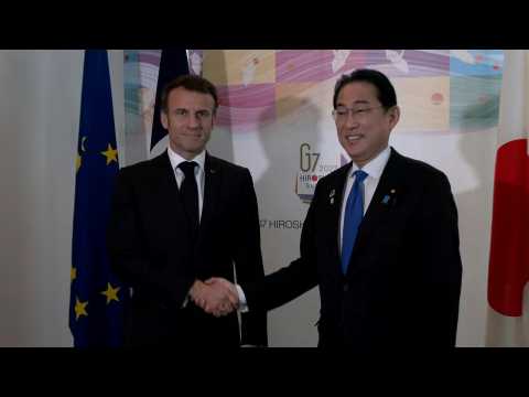 Japanese PM Kishida meets France's Macron ahead of G7 summit