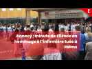 Annecy : minute de silence devant le centre hospitalier en hommage à l'infirmière tuée à Reims