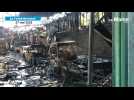 VIDÉO. Un incendie a détruit 11 véhicules dans les services techniques de La Ferté-Bernard