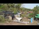 Cyclone Mocha wrecks homes on Bangladeshi island