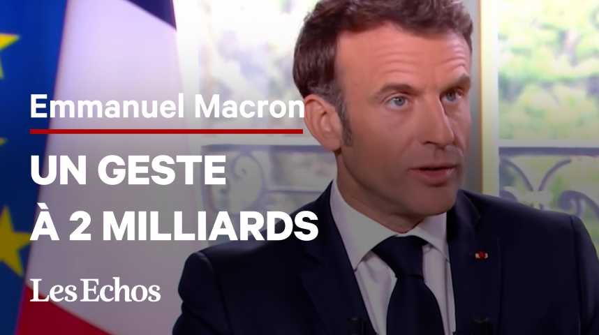 Illustration pour la vidéo Impôts : Macron promet un geste à 2 milliards d’euros pour les classes moyennes