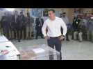 Syriza leader Alexis Tsipras votes for the legislative elections in Athens