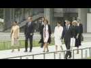 Partners of G7 leaders participate in welcoming ceremony