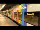 Mise en service par la SNCB d'un train aux couleurs arc-en-ciel à l'occasion de la Journée internationale contre l'homophobie et la transphobie