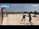 VIDÉO. À La Flèche, une compétition de beach-volleys tennis à la Monnerie