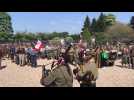 Grande parade militaire avec l'association « Faire revivre l'histoire » à Offin