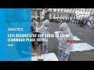VIDÉO. Scènes de crime au coeur de Nantes pour défendre la cause animale