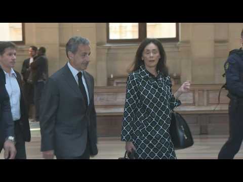 Sarkozy arrives in court in wiretapping corruption case