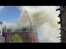 Lille : les images impressionnantes de l'incendie d'un bâtiment de la catho