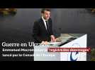 Guerre en Ukraine: Macron salue le 