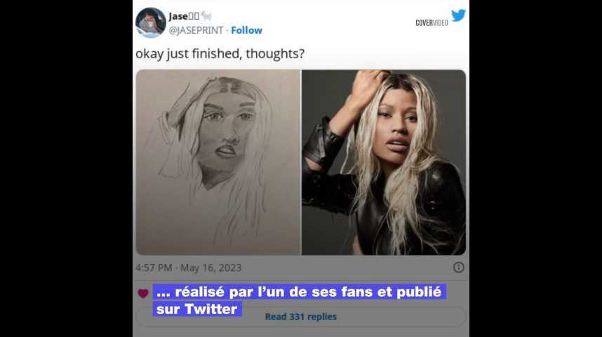 Nicki Minaj bloque un fan qui a dessiné un portrait d'elle très peu flatteur