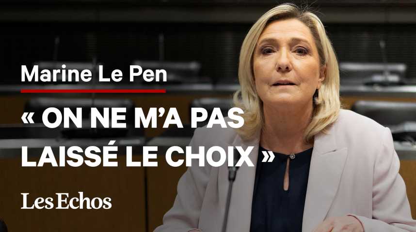 Illustration pour la vidéo Marine Le Pen se défend sur des possibles liens avec la Russie