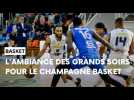 Tour d'honneur du Champagne Basket après sa qualification devant Vichy/Clermont