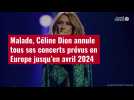 VIDÉO. Malade, Céline Dion annule tous ses concerts prévus en Europe jusqu'en avril 2024