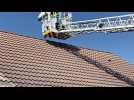 Une mouette coincée sur un toit à Merlimont secourue par les pompiers
