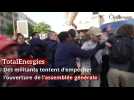 TotalEnergies : des militants tentent d'empêcher l'ouverture de l'assemblée générale