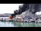 Le Havre. Des bateaux sont en feu dans le port de plaisance