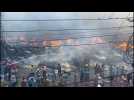 Bangladesh: un incendie dévaste un marché aux vêtements de Dacca
