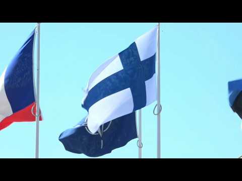 Finnish flag raised at NATO as Nordic nation joins alliance