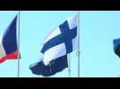Finnish flag raised at NATO as Nordic nation joins alliance