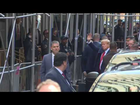 Trump arrives at Manhattan court for arraignment