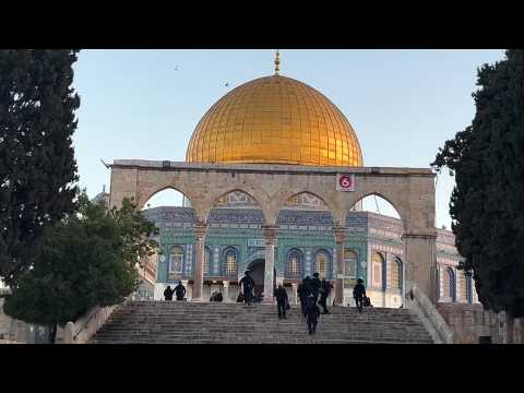 Israeli police force Palestinians out of Al-Aqsa after morning prayer