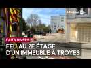 Troyes : un feu de balcon rapidement éteint