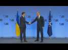 NATO secretary general meets Ukrainian foreign minister in Brussels