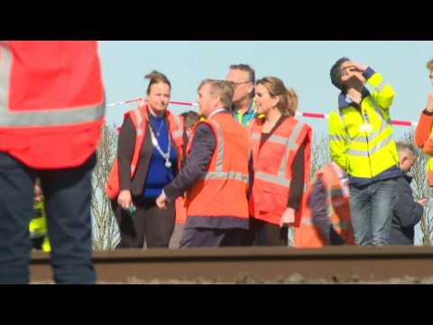 Dutch king visits site of train collision