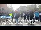Réformes des retraites : les manifestants font la chenille sur du Patrick Sébastien à Lille
