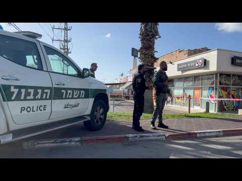 Scene from Israeli town near Lebanon border after rockets fired