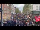 Lille : une partie des manifestants s'arrêtent face aux policiers devant le théâtre Sébastopol
