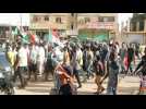 Sudanese protest on civilian rule anniversary