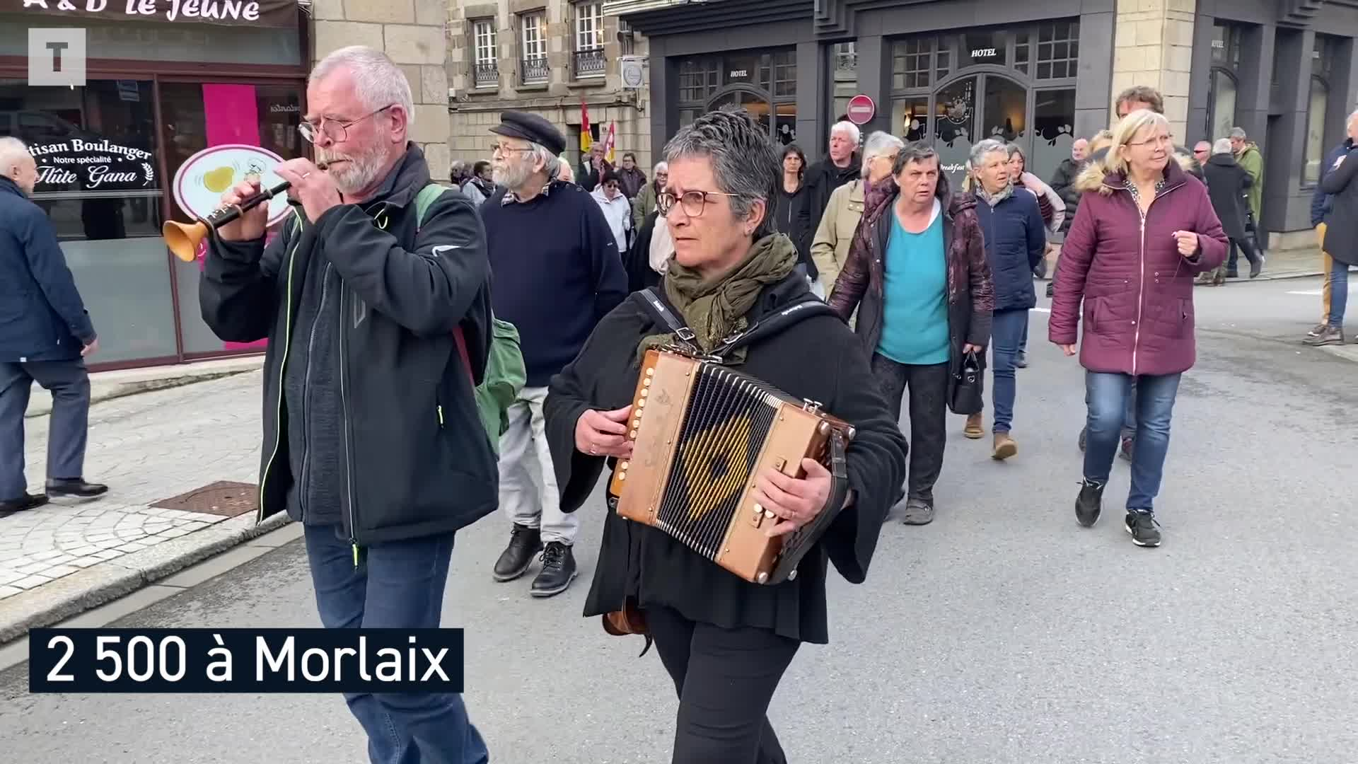 Réforme des retraites : 70 000 manifestants en Bretagne (Le Télégramme)