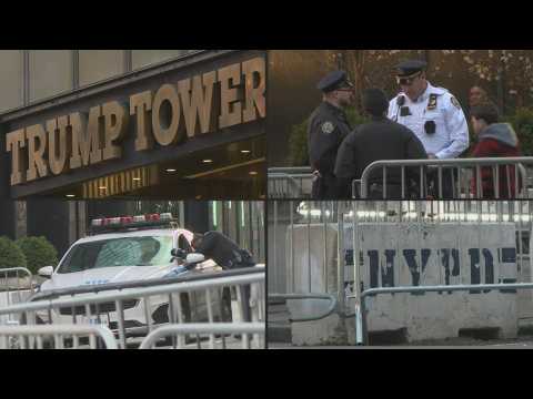 Increased security outside Trump Tower ahead of expected arraignment