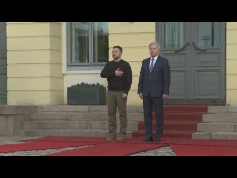 Ukrainian President Zelensky arrives in Finland for surprise visit