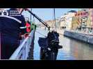 Molenbeek-Saint-Jean : une voiture repêchée par les pompiers dans le canal
