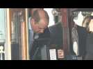 Prince William pulls a pint of beer at the Dog &amp; Duck pub in Soho